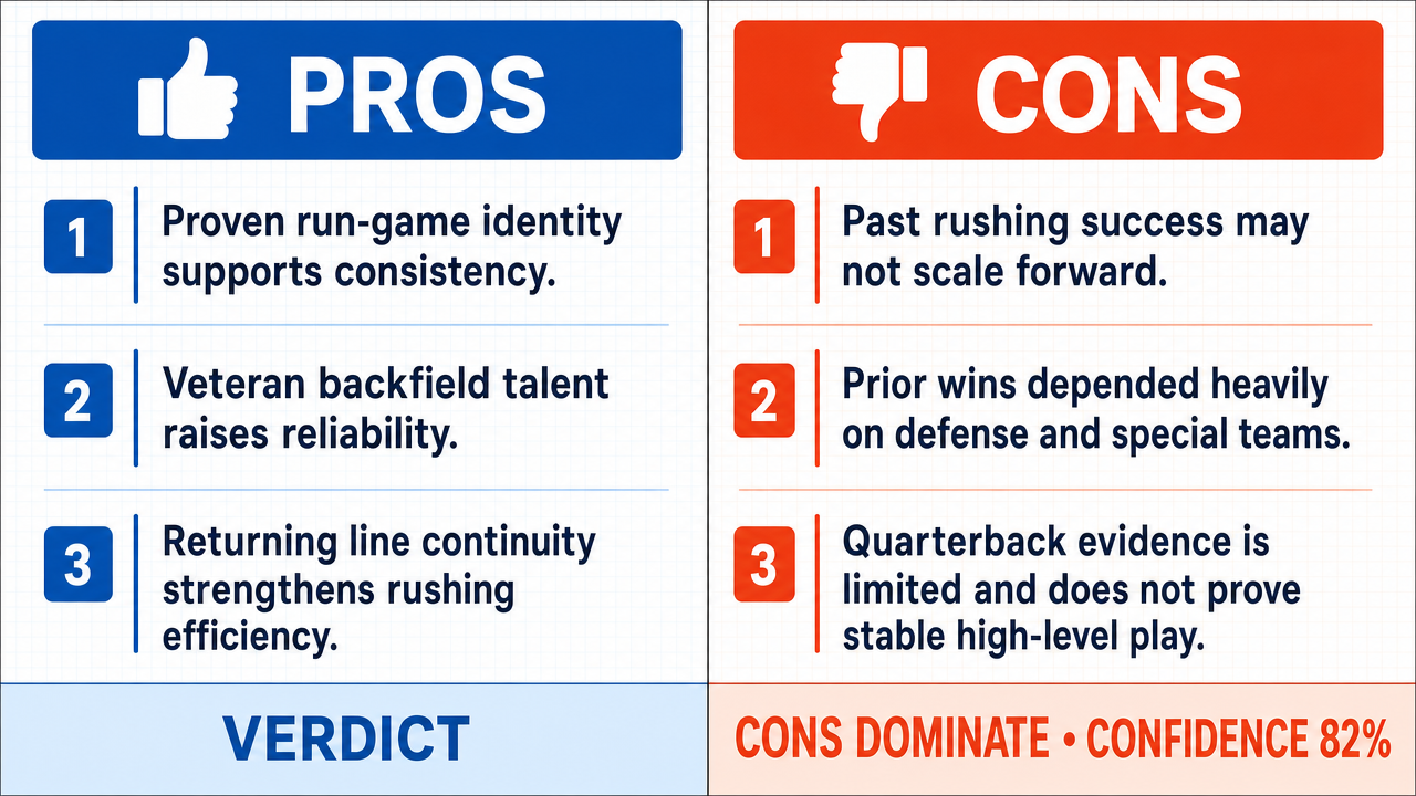 AI Debate Infographic: The Iowa Hawkeyes football team has a clear path to success in their 2026…