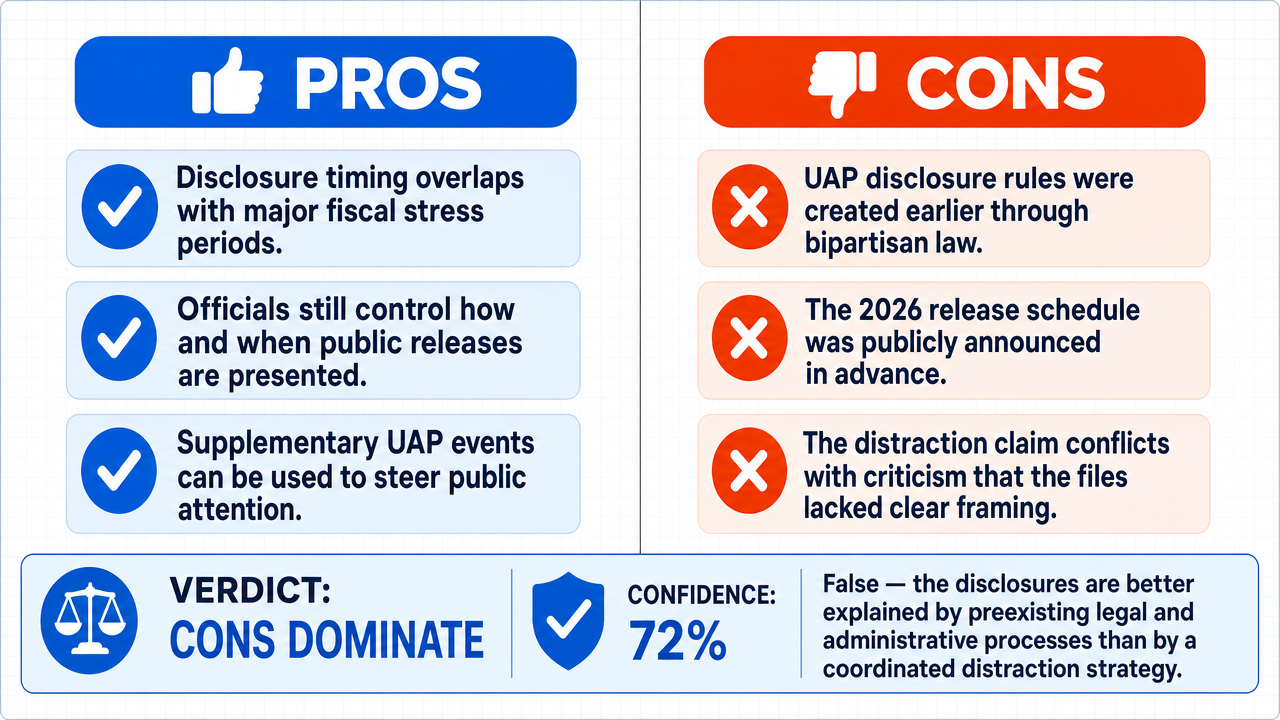 AI Debate Infographic: TRUE or FALSE: The U.S. government disclosures concerning UFOs, UAPs and…
