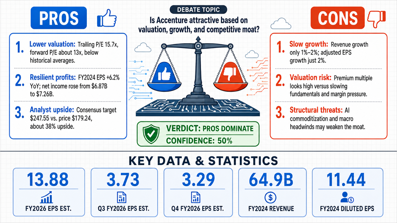 AI Debate Infographic: Is accenture a good buy ?