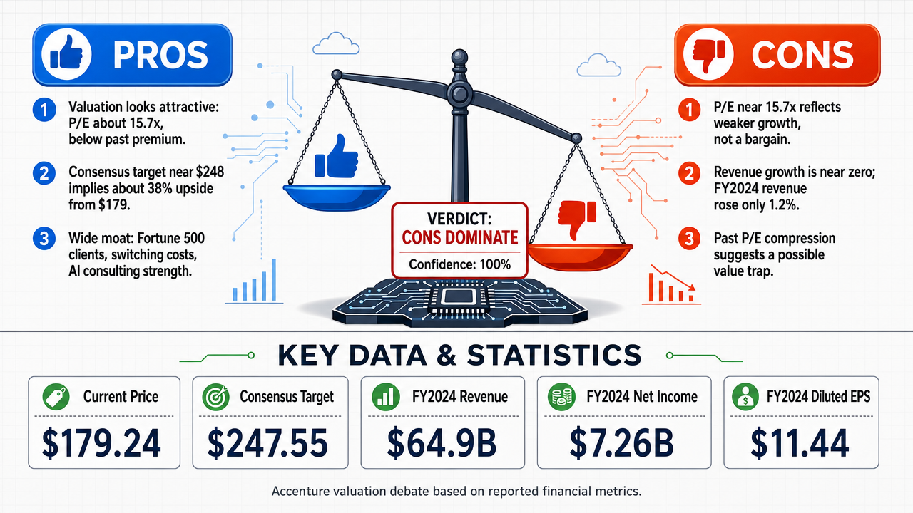 AI Debate Infographic: Is accenture a good buy ?