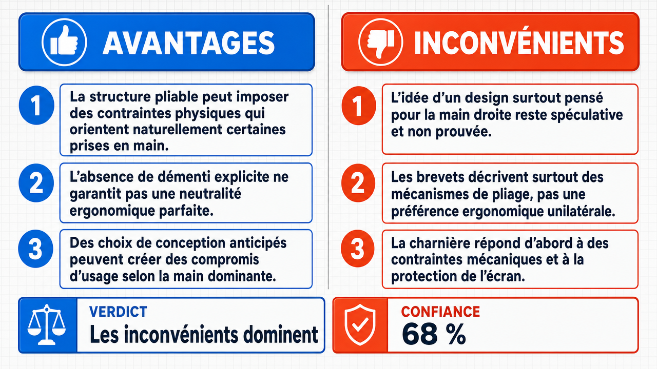 AI Debate Infographic: La conception du premier smartphone pliable d'Apple est principalement…