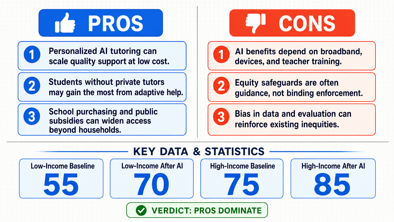 AI Debate Infographic: Will the integration of AI tools in secondary education ultimately…