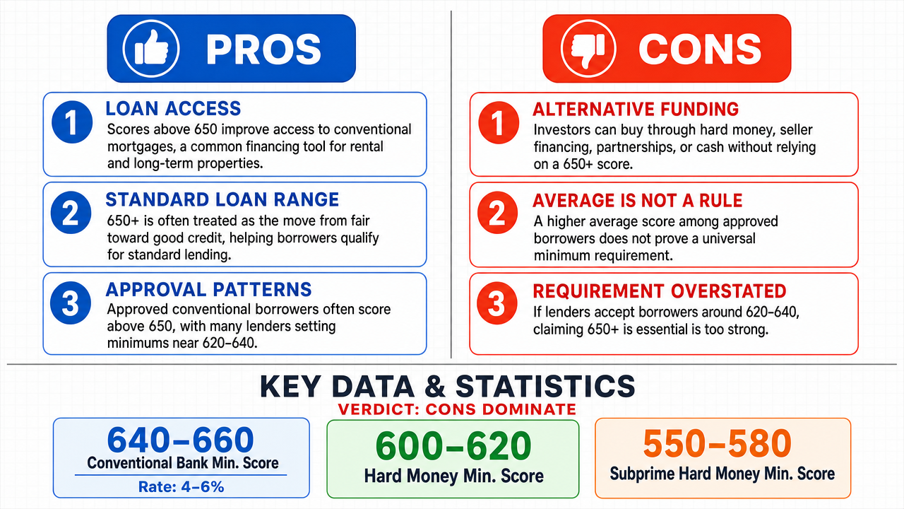 AI Debate Infographic: A credit score exceeding 650 is an essential prerequisite for individuals…