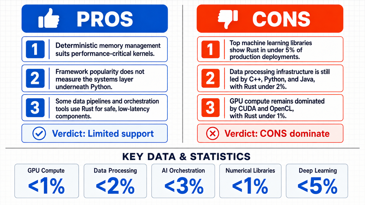 AI Debate Infographic: Rust is becoming the foundational language in the systems layer of AI…