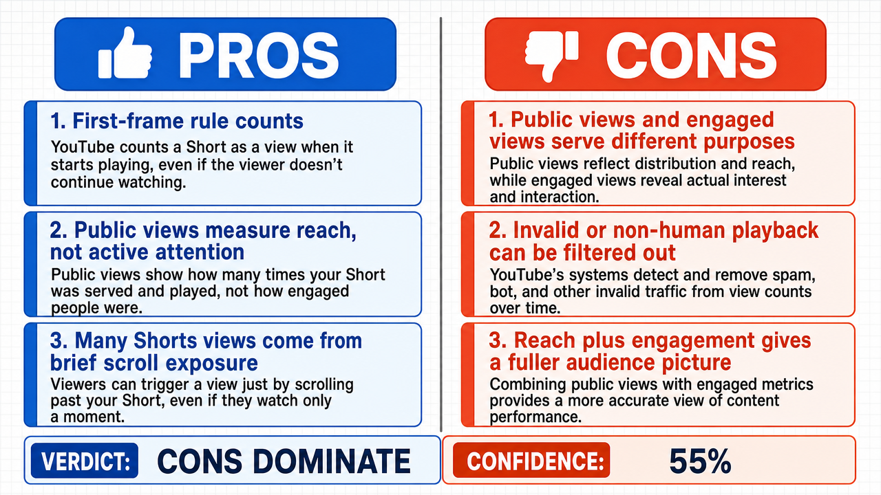 AI Debate Infographic: Will YouTube's policy of counting auto-plays from the first frame result in…