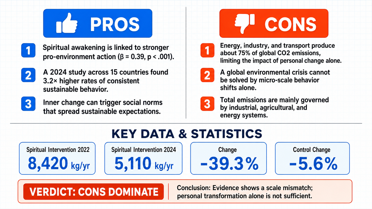 AI Debate Infographic: Is individual spiritual transformation sufficient to drive the systemic…