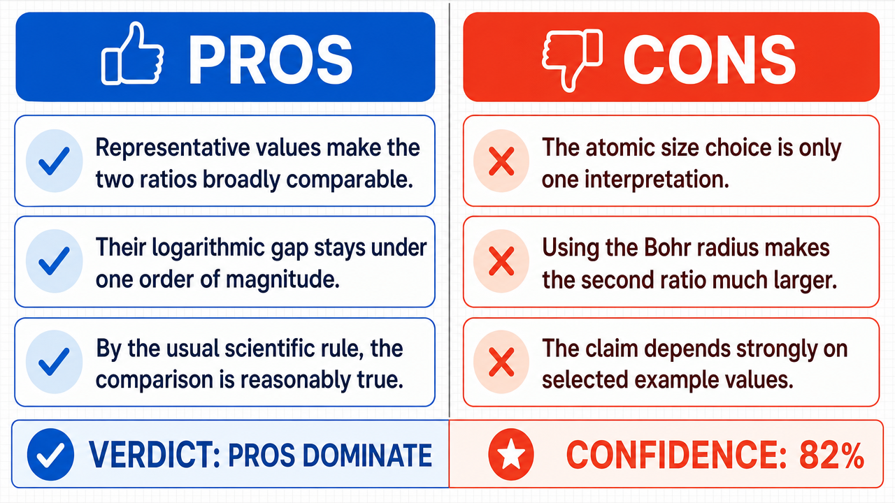 AI Debate Infographic: The proportional difference between a car and a human hair is roughly…