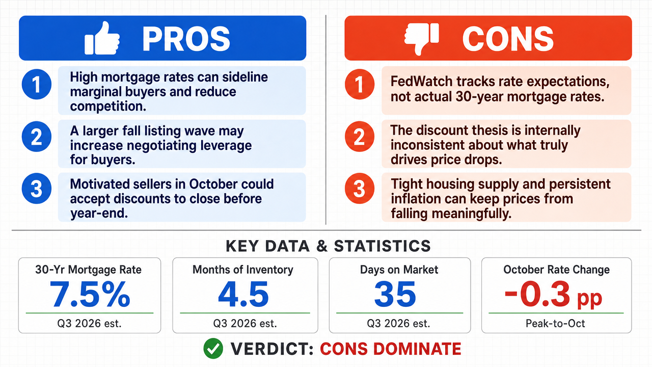 AI Debate Infographic: October 2026 presents a significant buying opportunity in the housing…