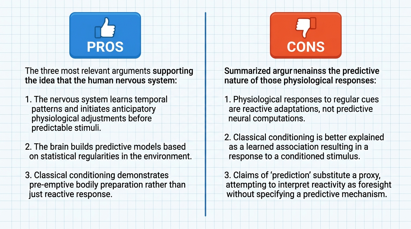 AI Debate Infographic: The human nervous system can consistently predict upcoming events and…