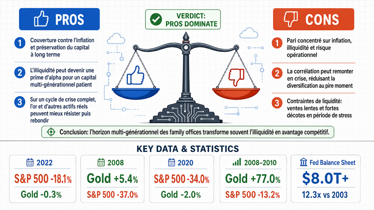 AI Debate Infographic: Family offices should rotate into hard assets