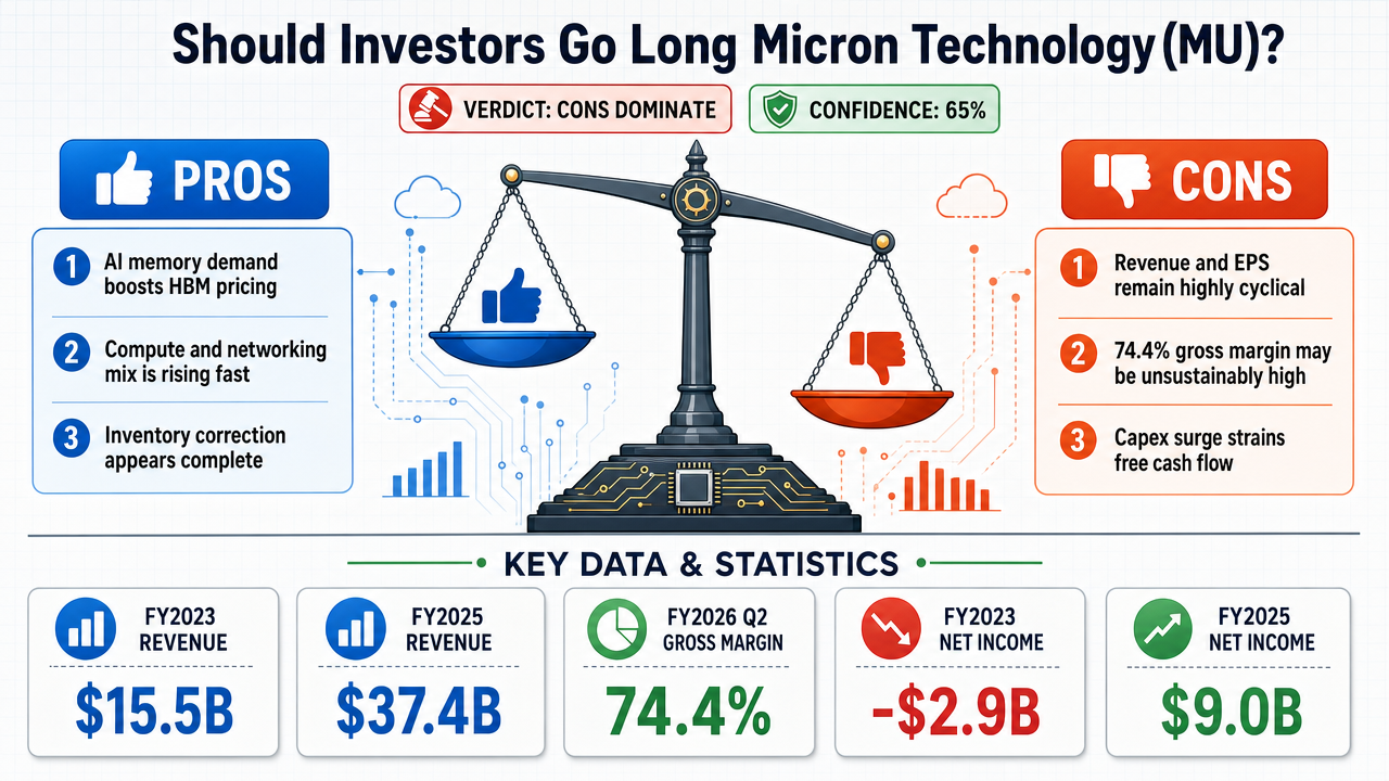 AI Debate Infographic: should we buy Micron technology (MU) ?