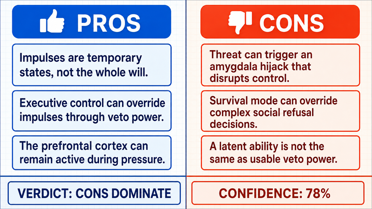 AI Debate Infographic: A person always retains agency to refuse unwanted advances, even when…