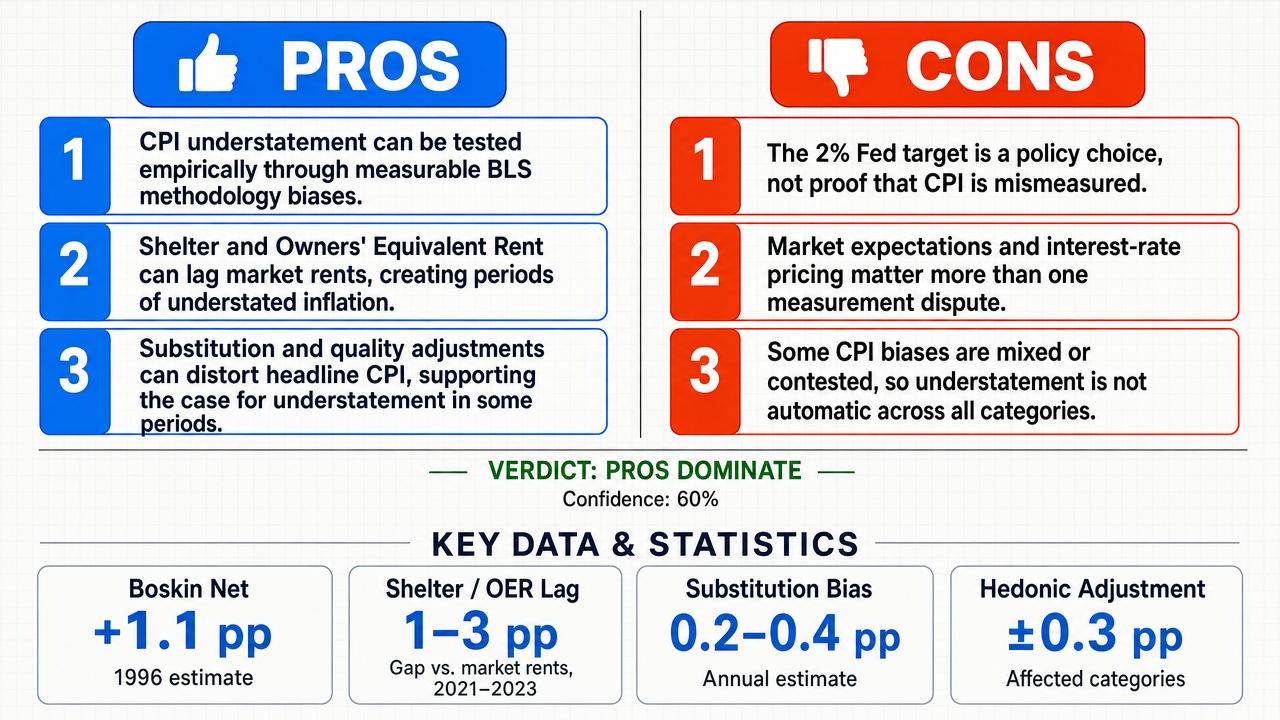 AI Debate Infographic: The current official inflation figures, specifically the 3.7% CPI rise, are…