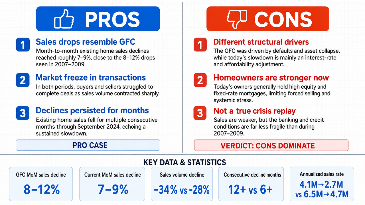 AI Debate Infographic: The US real estate market is experiencing a halt in sales comparable to the…