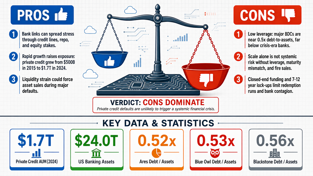 AI Debate Infographic: Est il probable qu'il y ait une crise financière suite au défaut de…