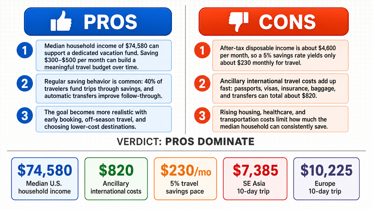 AI Debate Infographic: Is it realistic for the average household to fully fund a major…