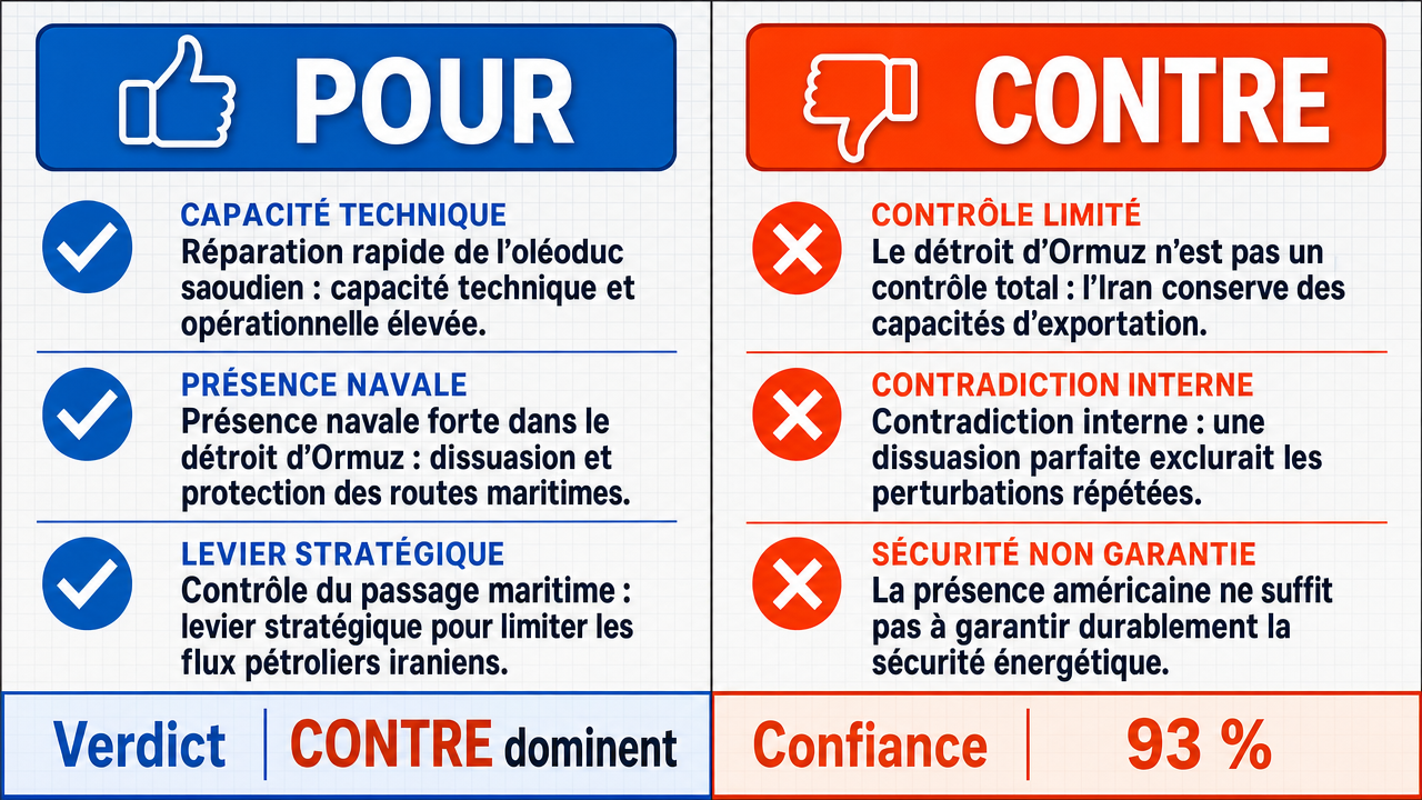 AI Debate Infographic: Les États-Unis sont en train de gagner la guerre en Iran, ayant réussi à…
