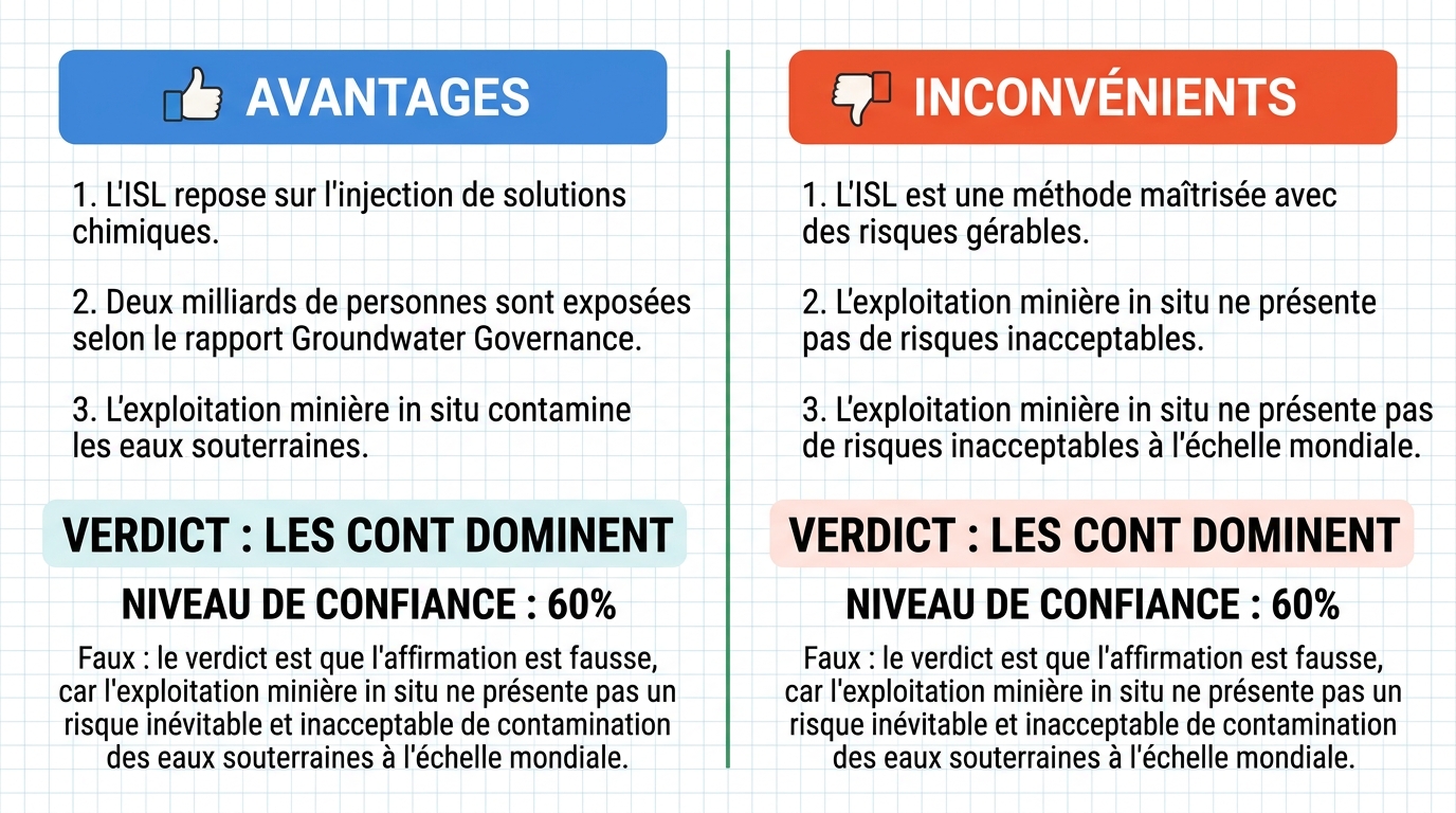AI Debate Infographic: L'exploitation minière in situ présente un risque inévitable et…