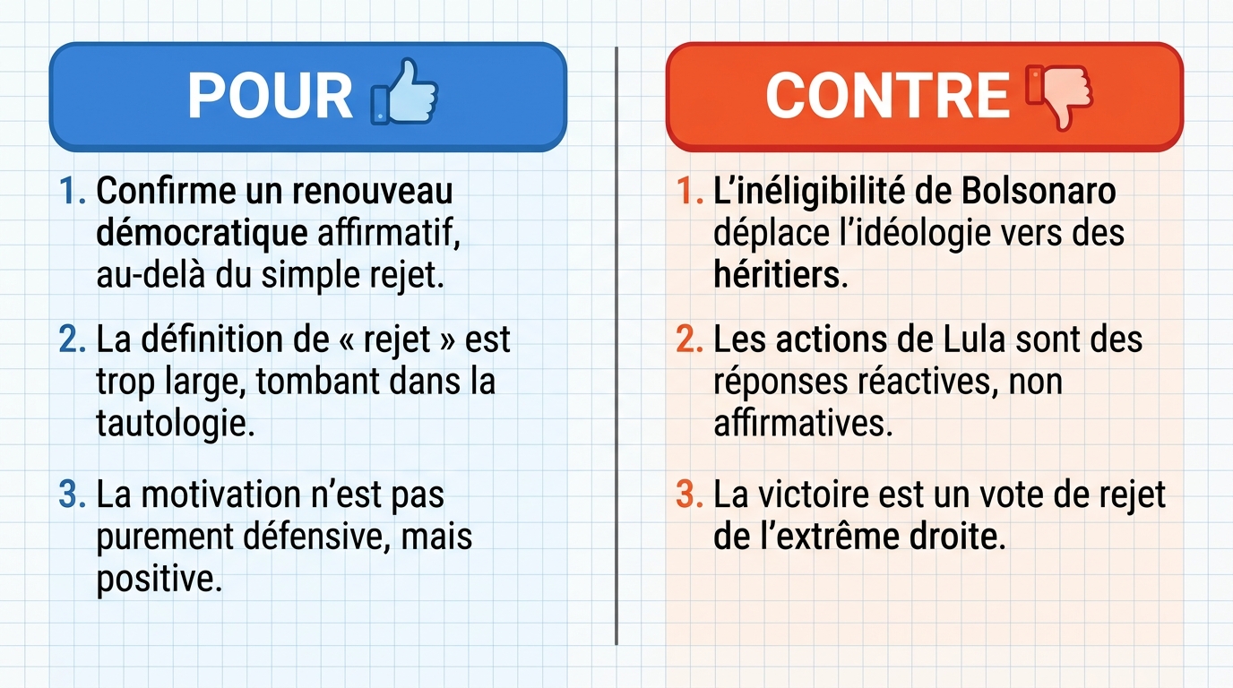 AI Debate Infographic: La victoire de Lula au second tour de l'élection présidentielle brésilienne…