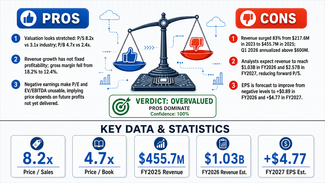 AI Debate Infographic: Is Applied Optoelectronics Inc overvalued ?