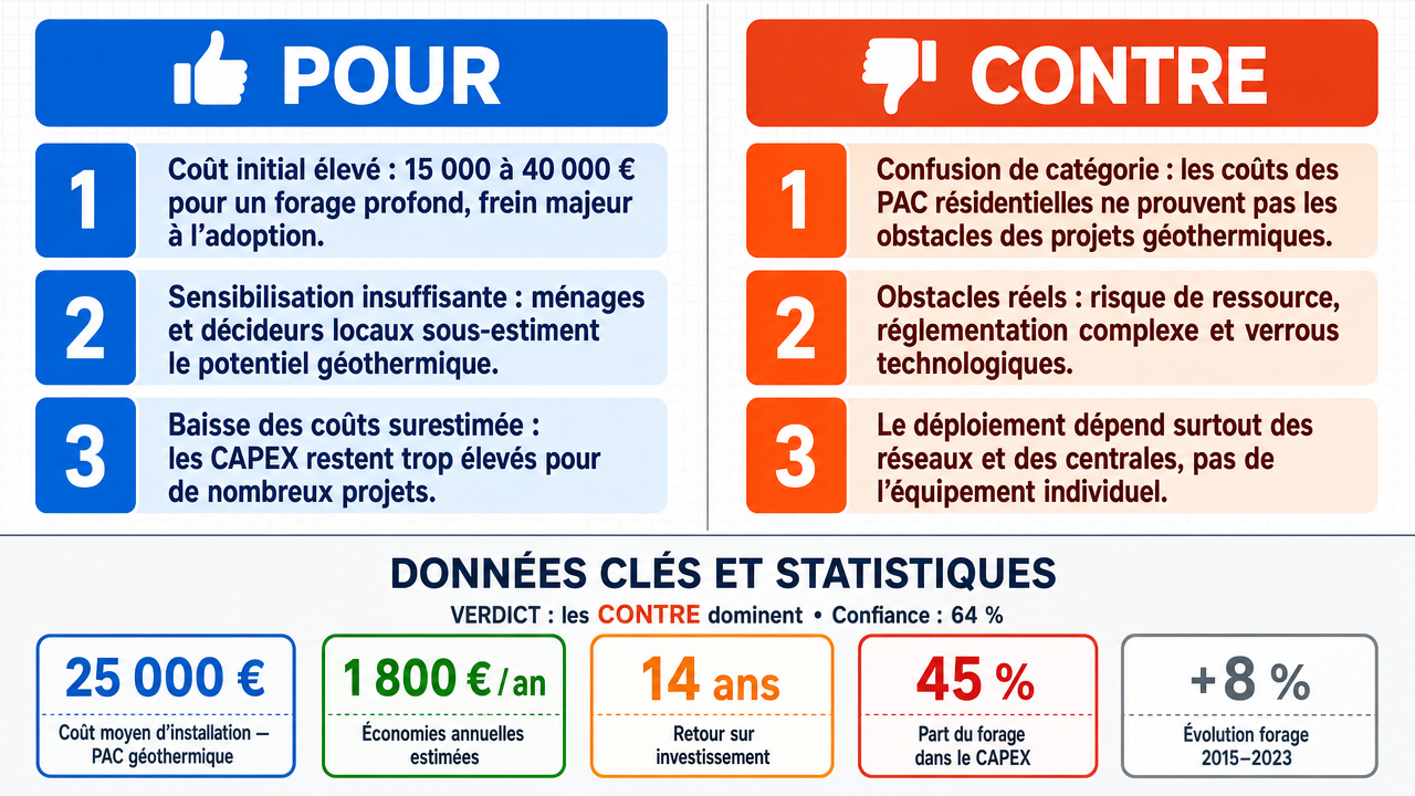 AI Debate Infographic: Le coût initial élevé et le manque de sensibilisation du public sont les…