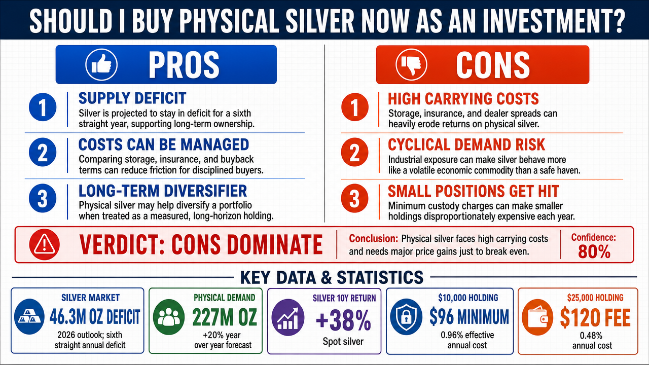 AI Debate Infographic: Should I buy Silver (the metal) ?