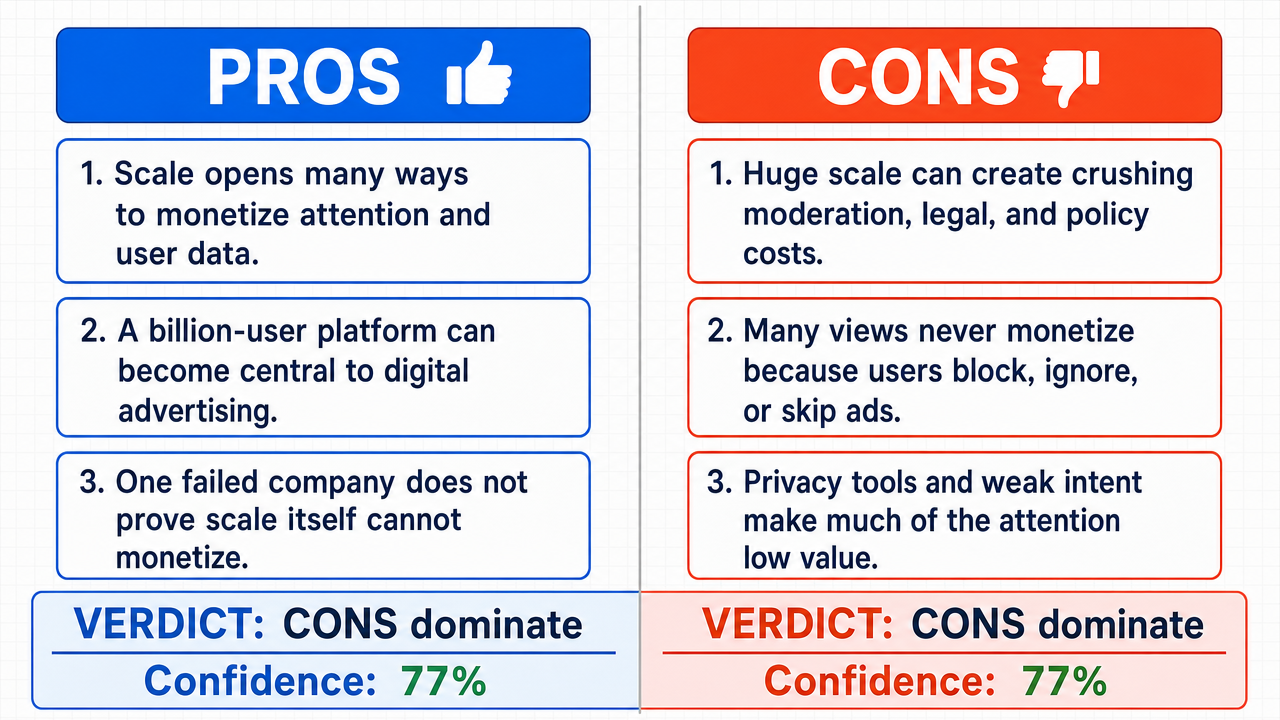 AI Debate Infographic: When a platform like Twitter commands billions of eyeballs, monetization is…