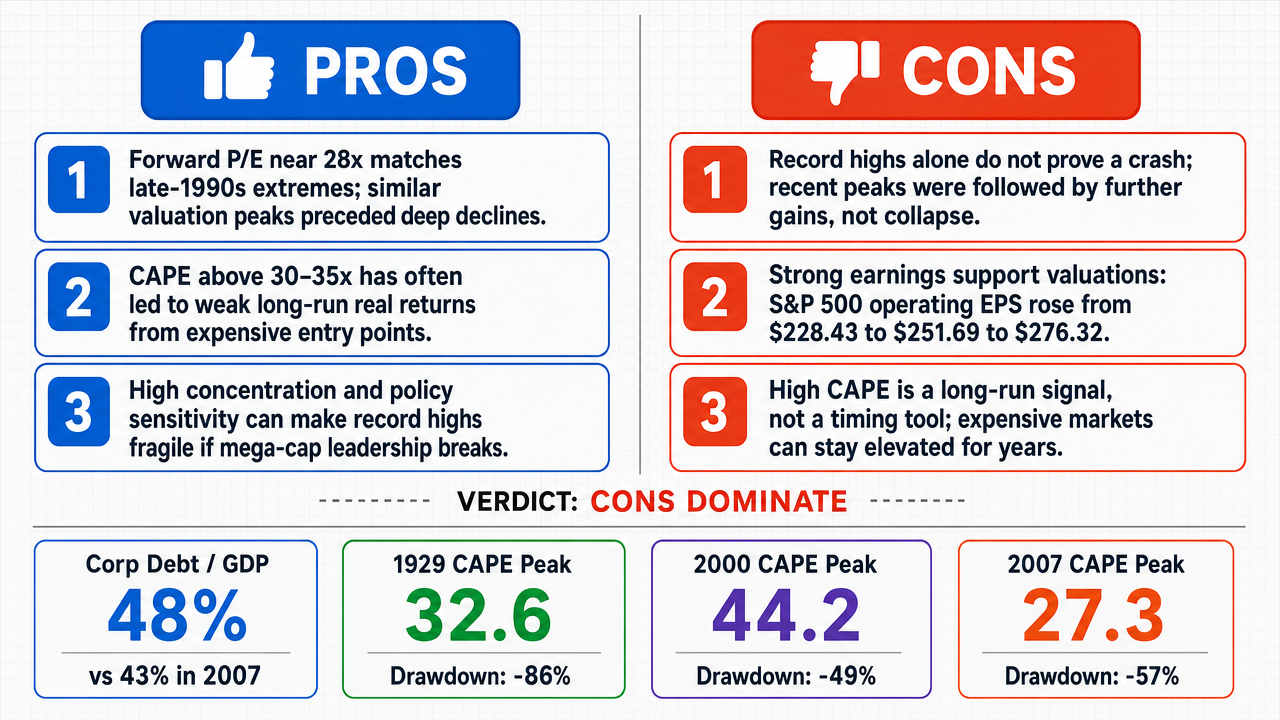AI Debate Infographic: The stock market will experience a significant collapse from its current…