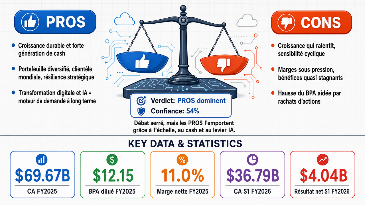 AI Debate Infographic: Is Accenture a good buy ?