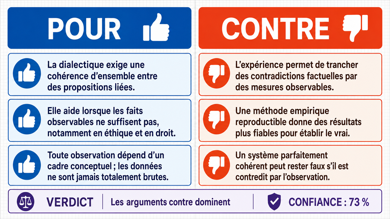 AI Debate Infographic: Un débatteur dialectique construisant un système de pensées cohérent est il…