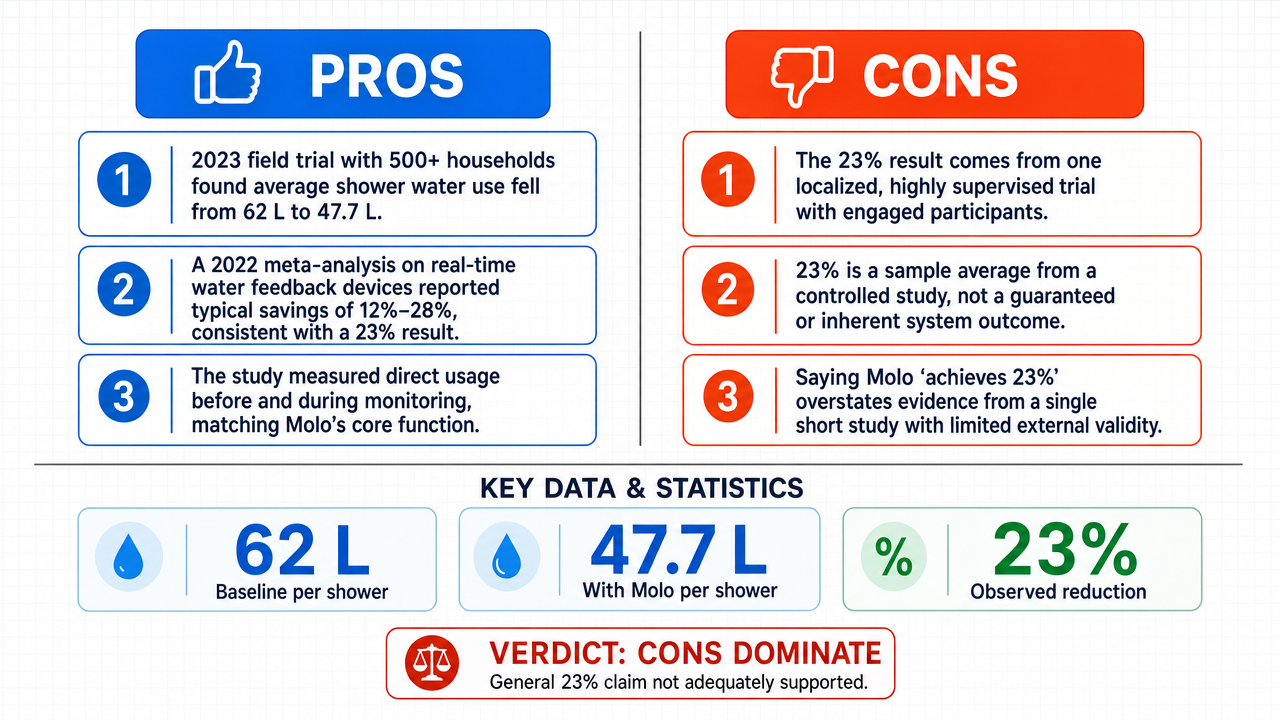 AI Debate Infographic: The 'Molo' solution for real-time water consumption monitoring achieves 23%…