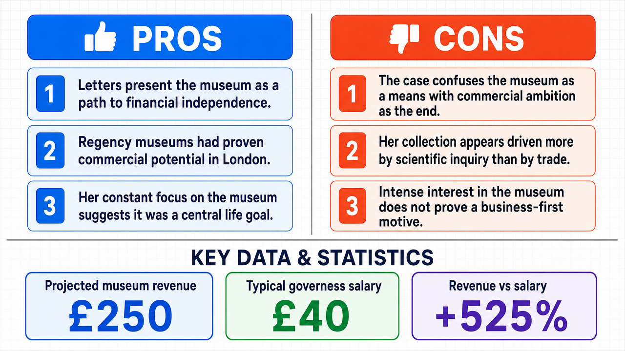 AI Debate Infographic: Kitty Lark's primary ambition is to establish her own museum of curiosities…