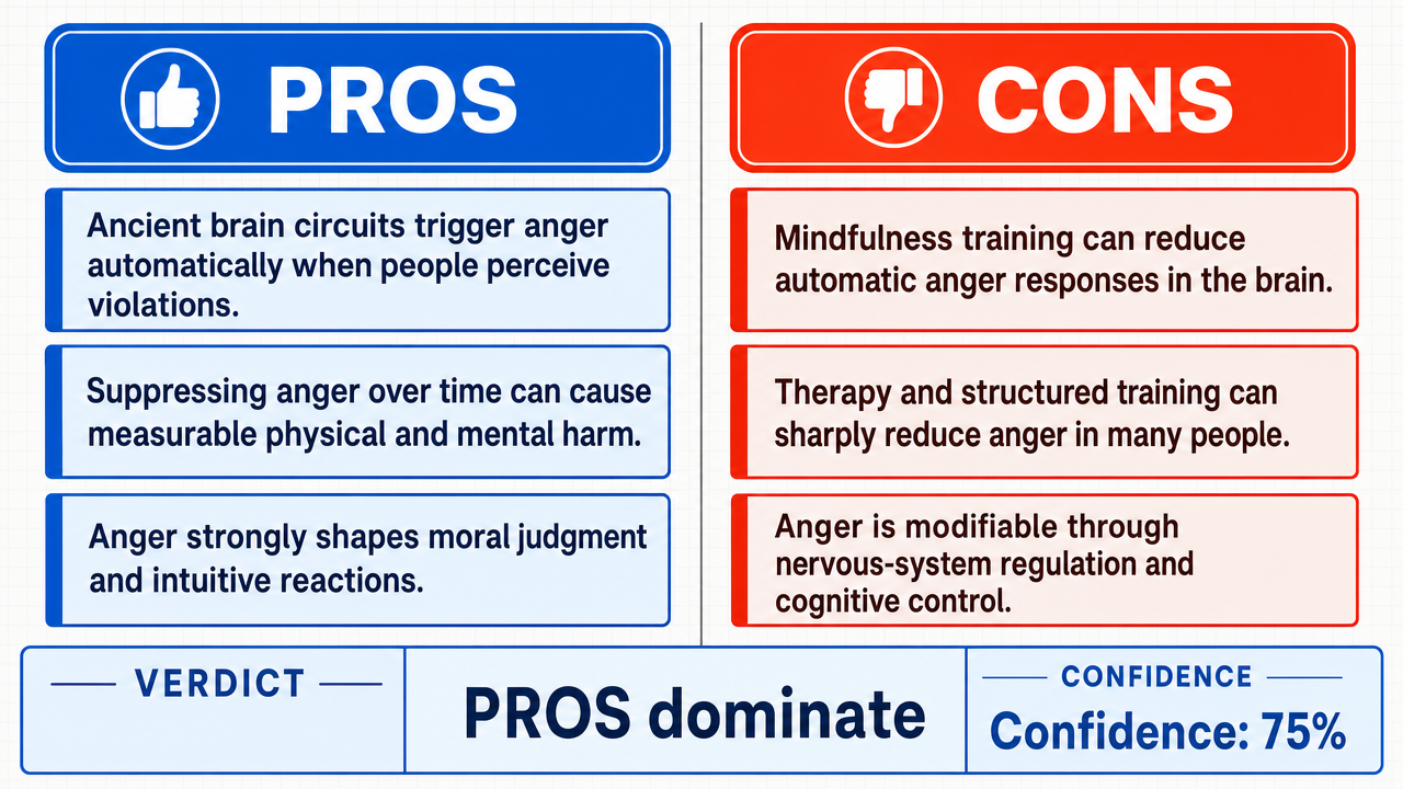 AI Debate Infographic: Is anger a completely avoidable human emotion?