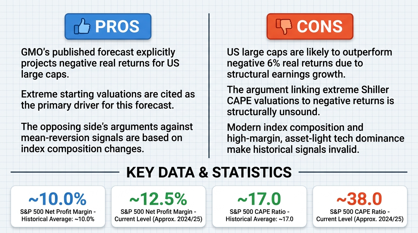 AI Debate Infographic: US large cap stocks will generate negative 6% real returns over the next…