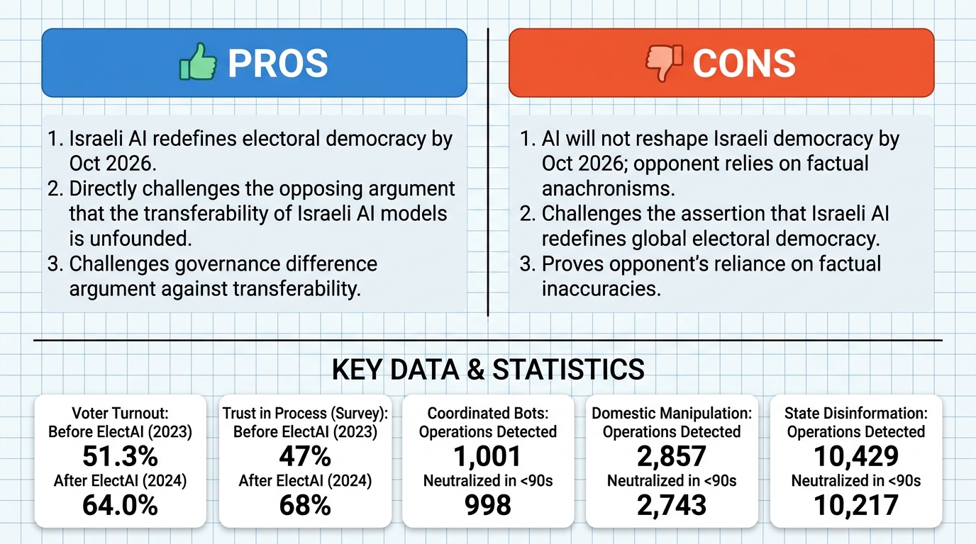 AI Debate Infographic: En octobre 2026, l'utilisation de l'intelligence artificielle aura…