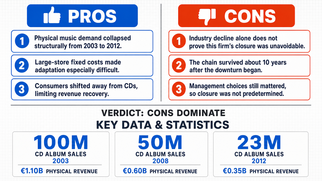 AI Debate Infographic: The structural collapse of the physical music market and the rise of…