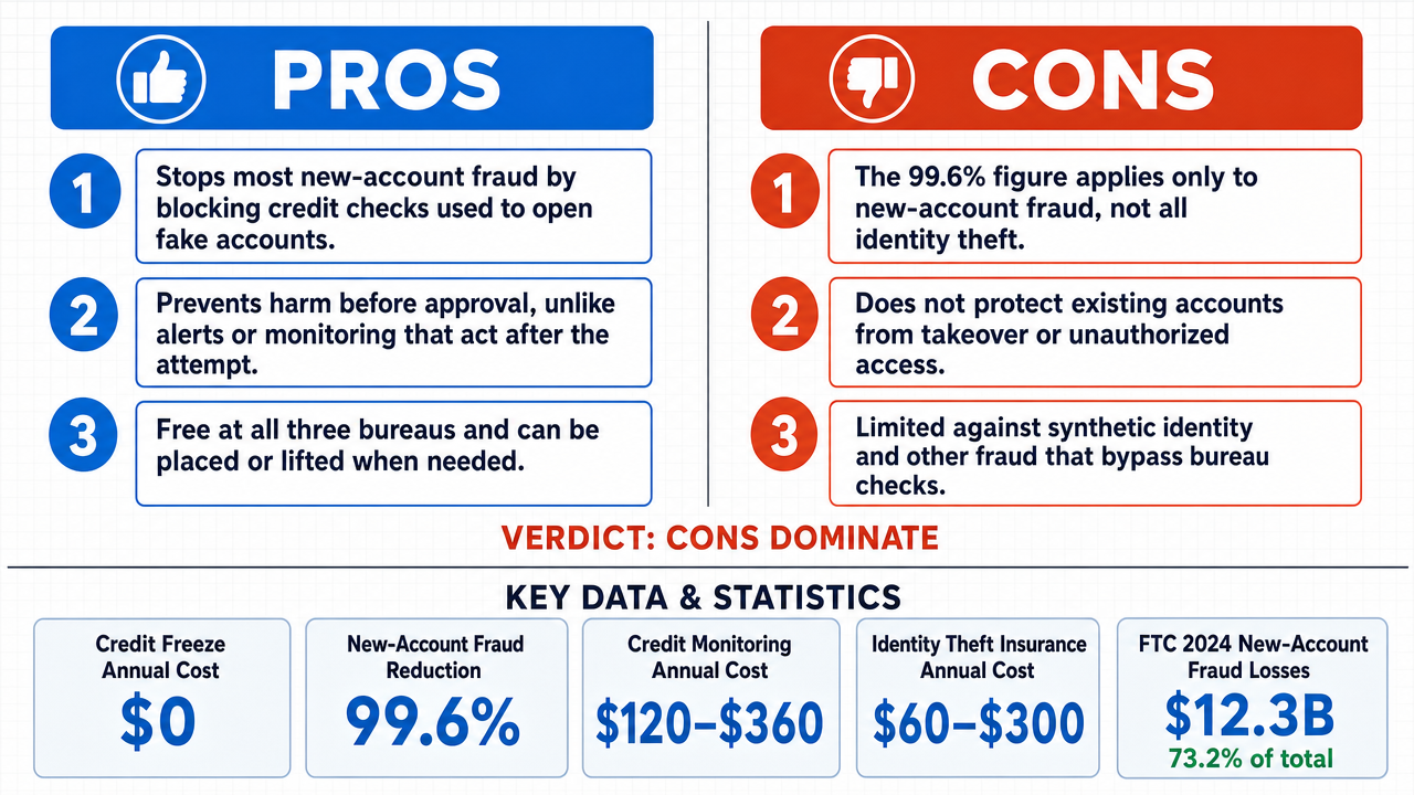 AI Debate Infographic: Freezing credit with all three major bureaus is the most crucial…