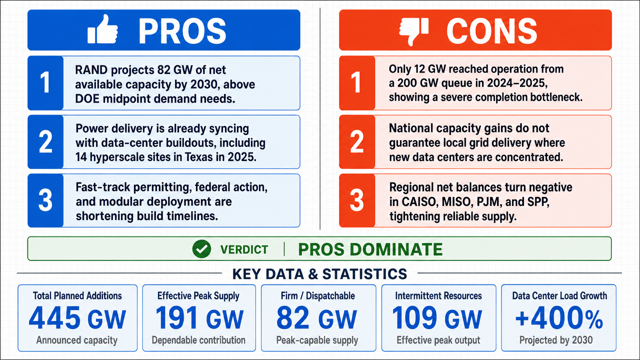 AI Debate Infographic: Will the United States be able to adequately power a projected quadrupling…