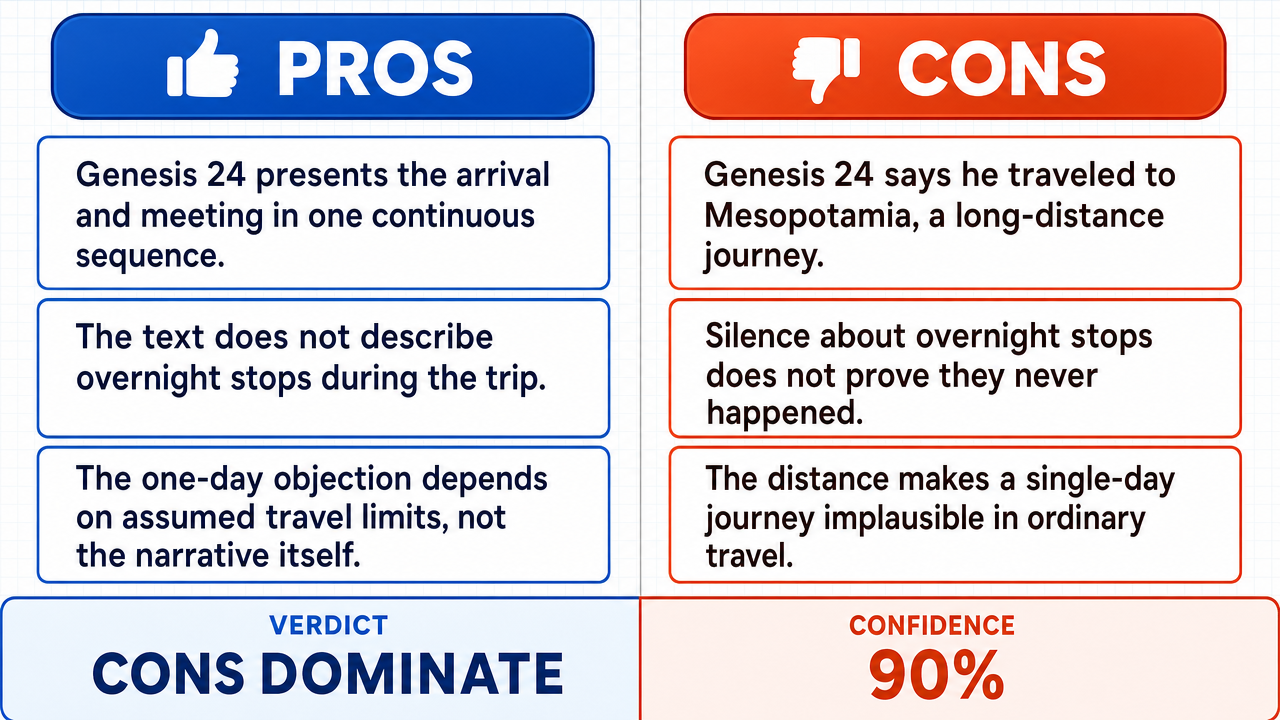 AI Debate Infographic: Eliezer's journey to find Rebecca took only one day.