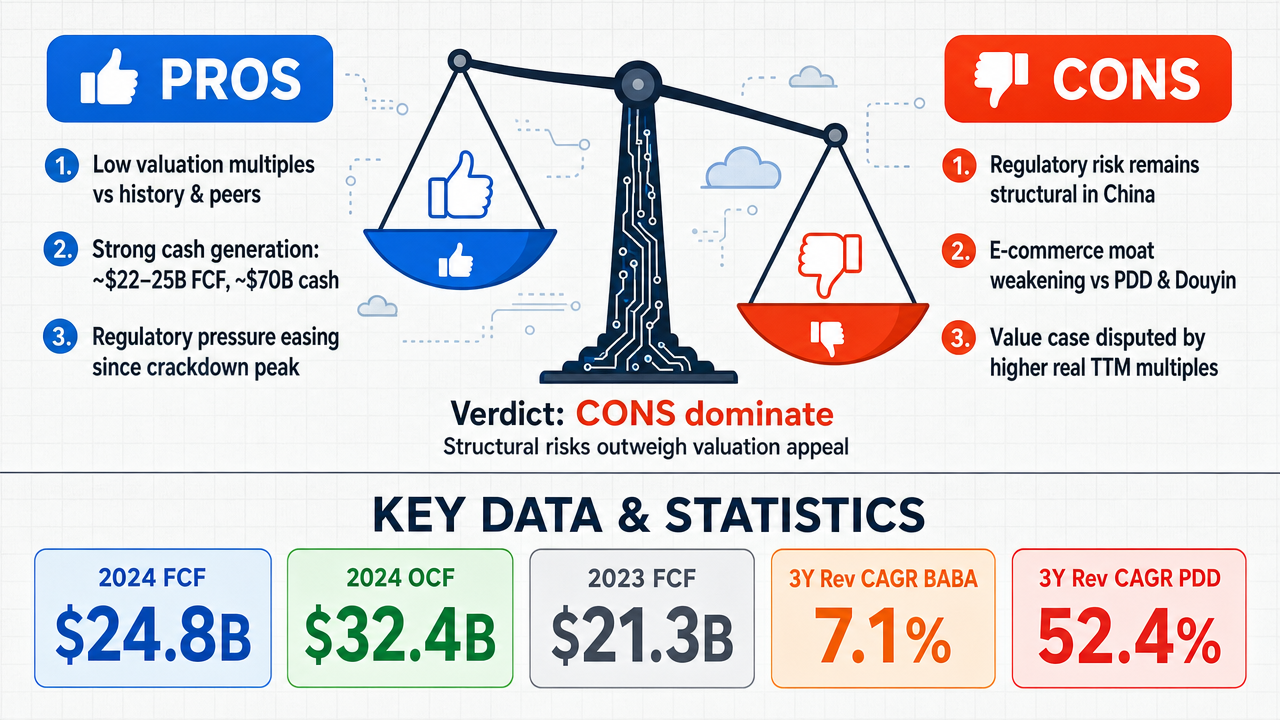 AI Debate Infographic: Is alibaba a good buy ?