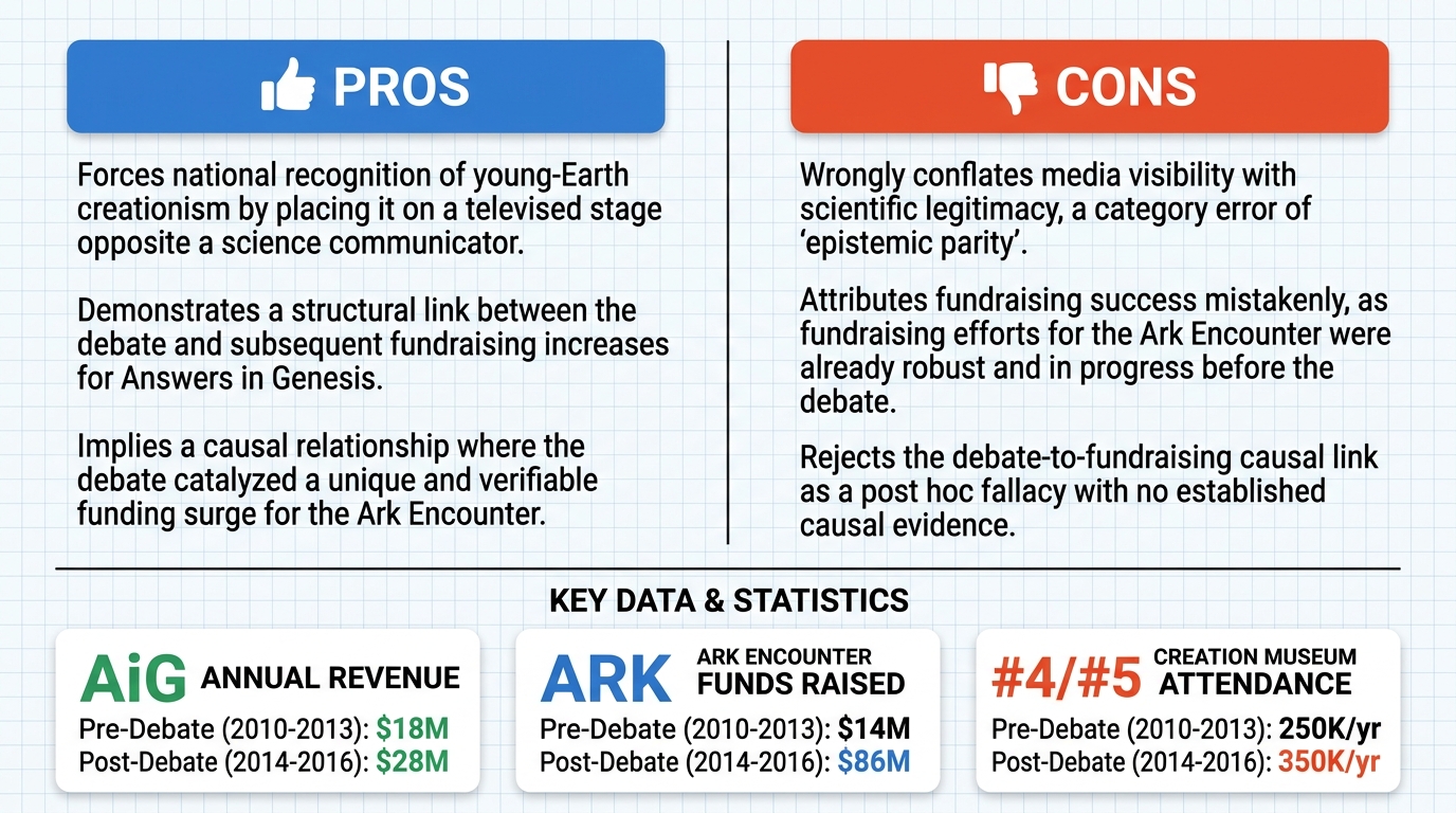 AI Debate Infographic: The 2014 debate at the Creation Museum was a net victory for creationism…