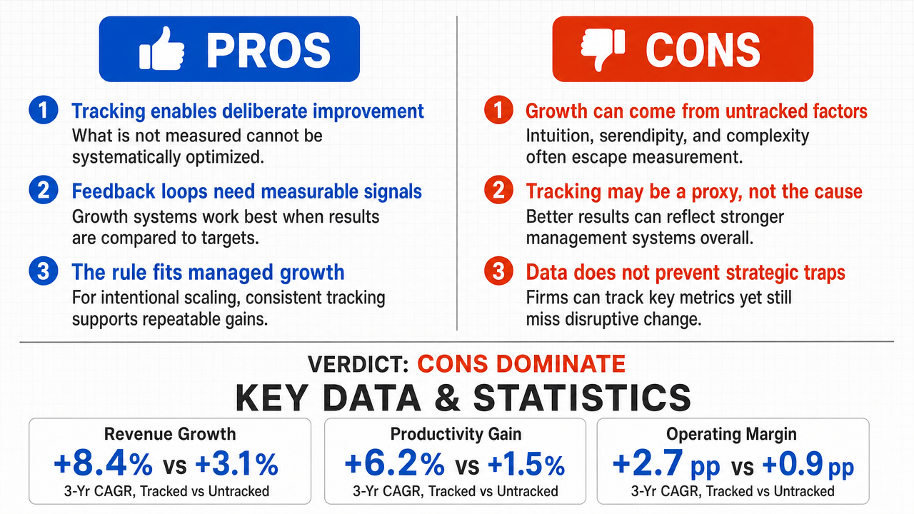 AI Debate Infographic: The business adage 'you can't grow what you're not tracking' accurately…