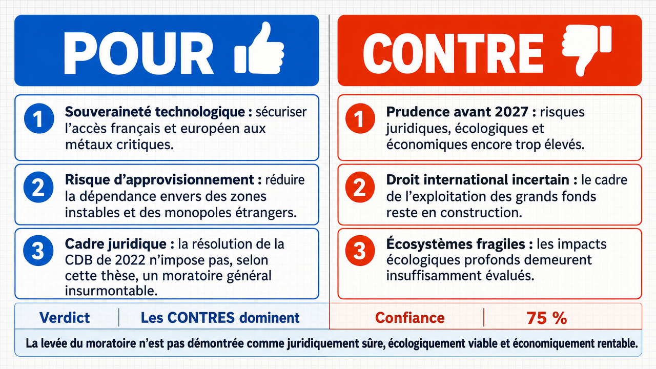 AI Debate Infographic: La France devrait lever son moratoire et développer une filière nationale…