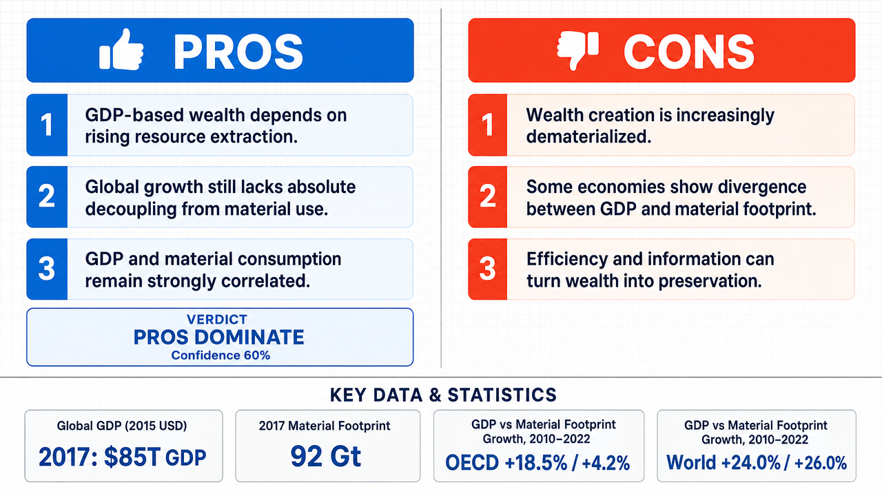 AI Debate Infographic: La richesse, telle qu'elle est conçue en 2026, est incompatible avec la…