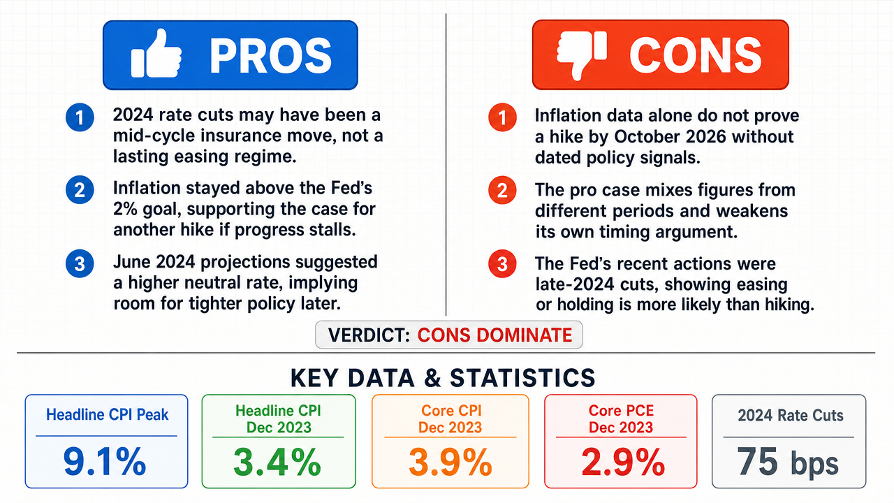AI Debate Infographic: The Federal Reserve will implement at least one interest rate hike by the…