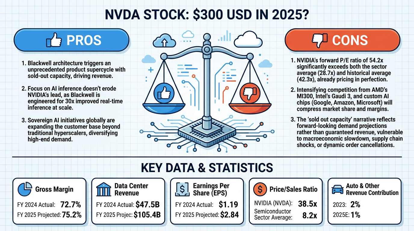 AI Debate Infographic: Will NVIDIA reach $300 this year ?